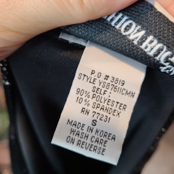 Vintage Fashion Bug Black Velvet Gold Gilded Glitter Top Art Deco 1920s Y2K - Picture 9 of 10